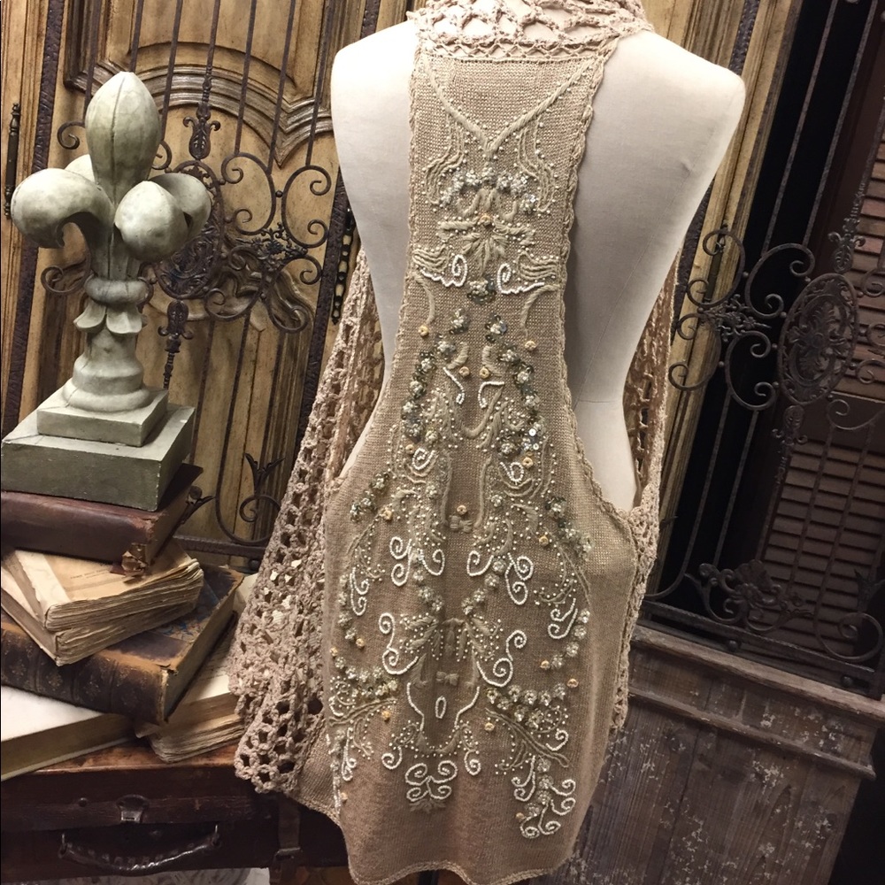 Curio hi/lo embellished Shrug.